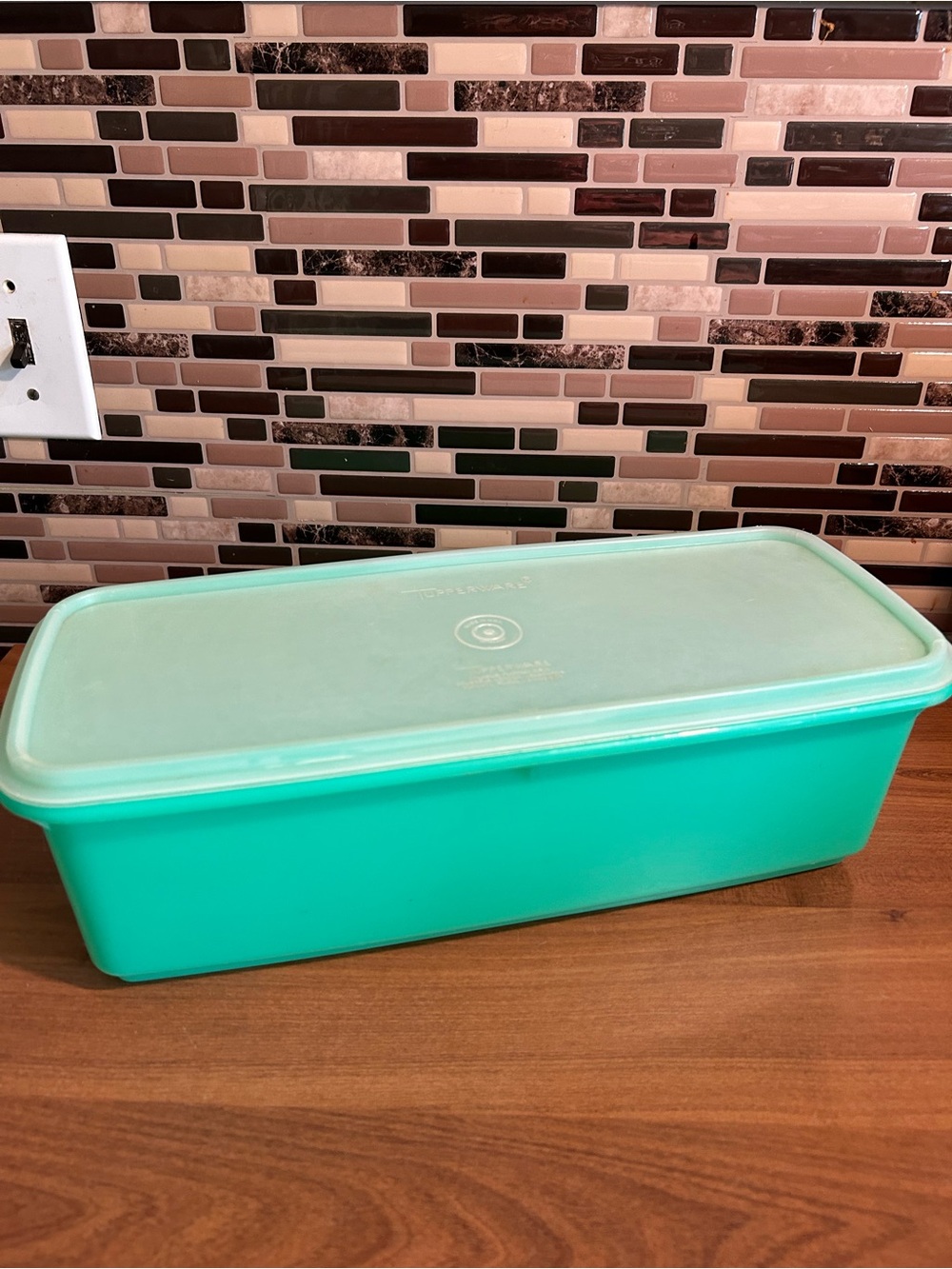 Vintage Tupperware Jadeite Refrigerator Storage Container with Lid